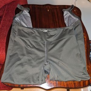 Donating! Silver JoyLab Leggings Size Medium Metallic with ankle detail